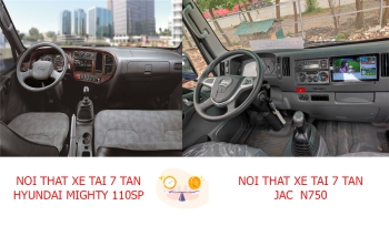 So sánh xe tải Hyundai Mighty 110SP và xe tải JAC N750: Nên mua xe nào?