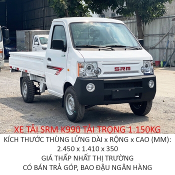 Xe Tải SRM K990 Thùng Lửng Giá Rẻ Thu Hồi Vốn Nhanh Đầu Tư Hiệu Quả Cao